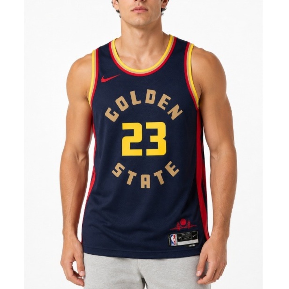 Nike Men's Navy Draymond Green Golden State Warriors Swingman Jersey Size L NWT